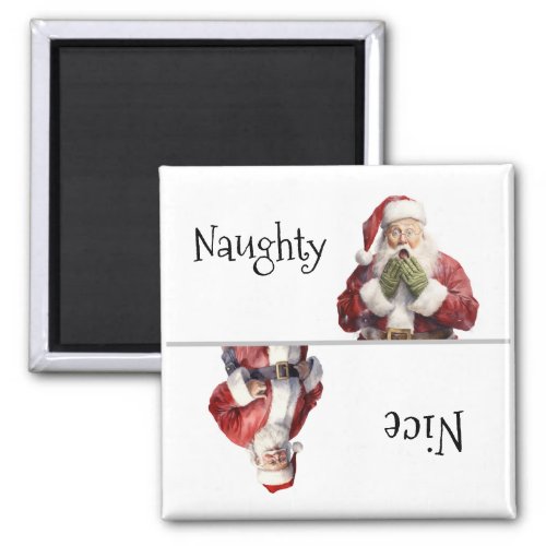 Santa Christmas Naughty Nice Magnet