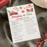 Santa Christmas Naughty or Nice Game Holiday Card<br><div class="desc">Who made Santa’s list? Play our Christmas Naughty or Nice Printable Game for a hilarious dose of holiday fun.

76SE A</div>
