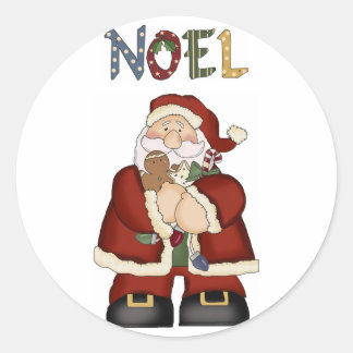 Santa Christmas Noel Fun Stickers