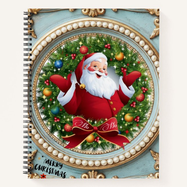 Santa Christmas  Notebook (Front)