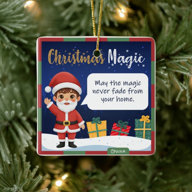 Santa Christmas Ornament (Tree)