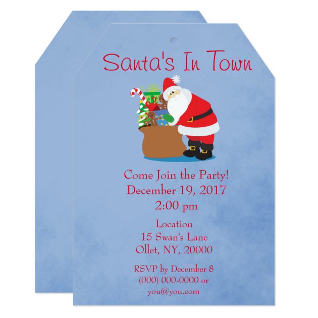 Santa Christmas Party Invitation