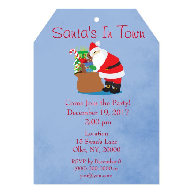 Santa Christmas Party Invitation
