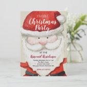 Santa Christmas Party Invitation | Zazzle