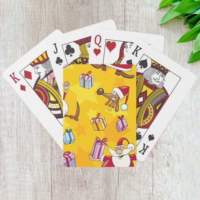 Santa Christmas Pattern Playing Cards (Creator Uploaded)
