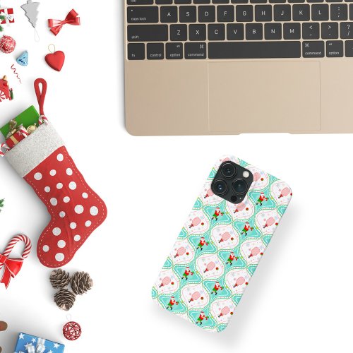 Santa Christmas Pickleball Ogee Pattern iPhone 13 Pro Max Case
