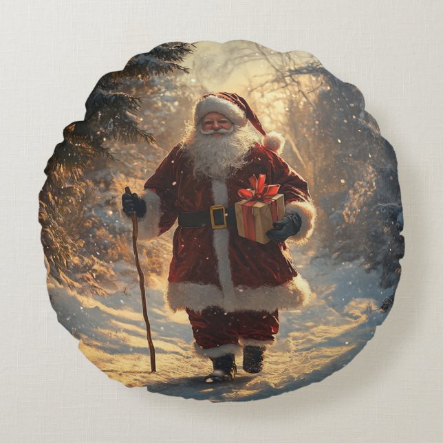 Santa Christmas Pillow  (Front)