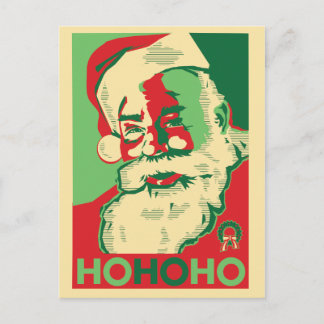 Santa Christmas Postcard - HoHoHo