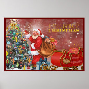 Santa Christmas Poster