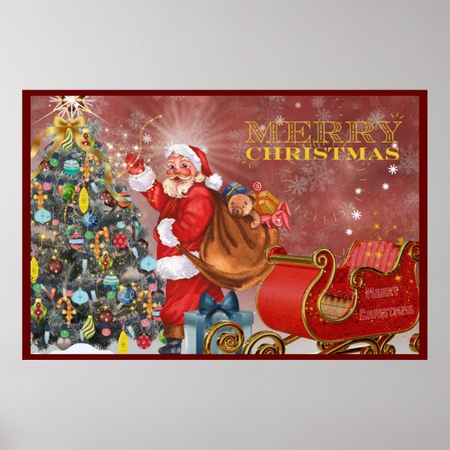 Santa Christmas Poster (Front)