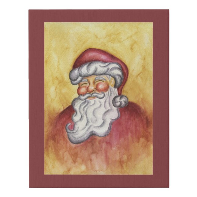 Santa Christmas Print Holiday Decor (Front)