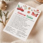 Santa Christmas Riddles Game Holiday Card<br><div class="desc">Put your mind to the test with our Christmas Riddles Printable Game! A clever and festive puzzle game to spark some cheer.

76SE A</div>