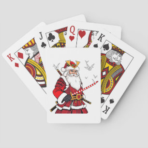 Santa Christmas Santa Claus Japanese Art Samurai Poker Cards