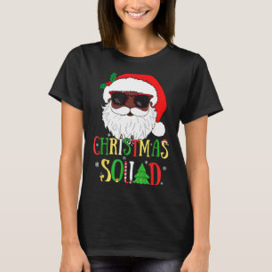 Santa Christmas Squad Black Men African American P T-Shirt