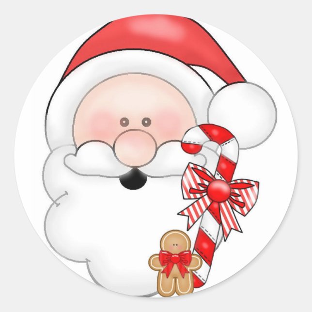 Santa Christmas Sticker (Front)