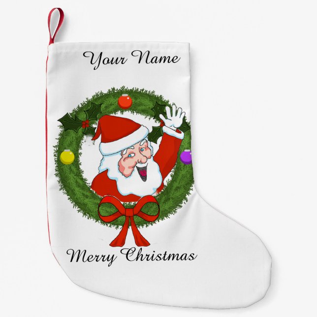 Santa Christmas Stocking (Customizable) (Front)