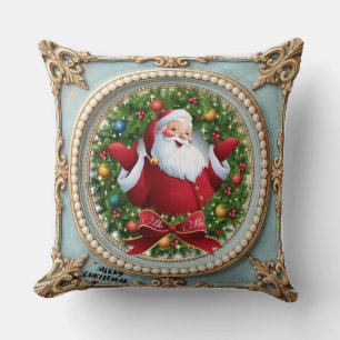 Santa Christmas Throw Pillow