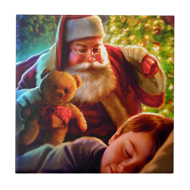 Santa Christmas Tile (Front)