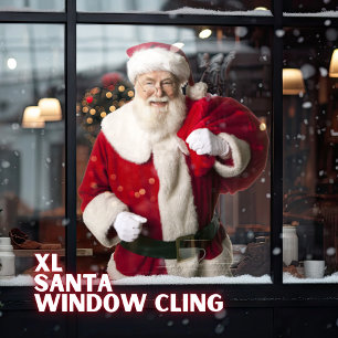 Santa Christmas Window Cling