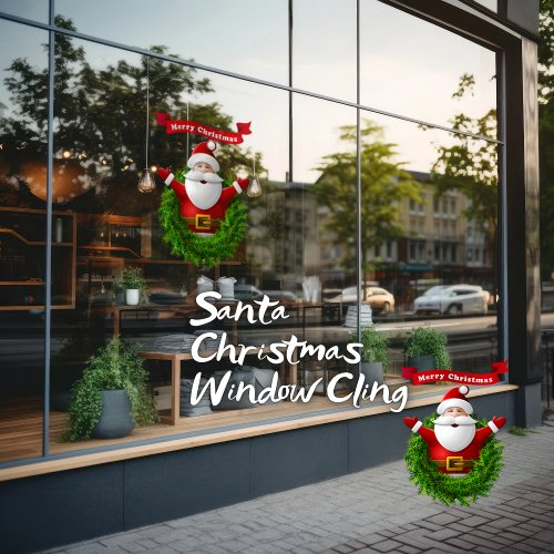 Santa Christmas Window Cling