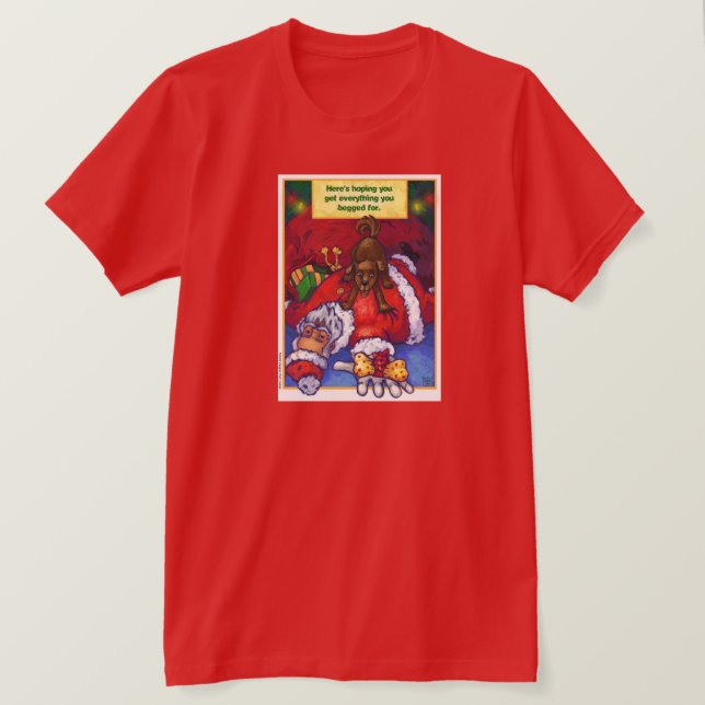 Santa Christmas Wish T-Shirt (Design Front)