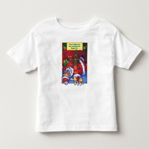 Santa Christmas Wish Toddler T_shirt