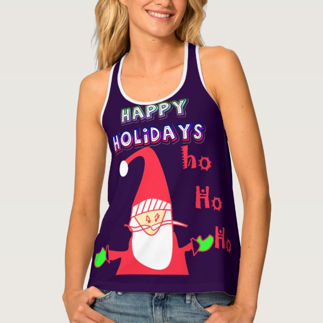 Santa!  Christmas Women's T Tank Top (Front)