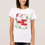 Santa Christmukkah T-Shirt<br><div class="desc">Holiday Humor T-shirts and Apparel Funny Holiday Gear: T-shirts,  Hoodies,  Stickers,  Buttons,  and gifts.</div>