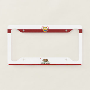Santa Clara (California) city flag License Plate Frame