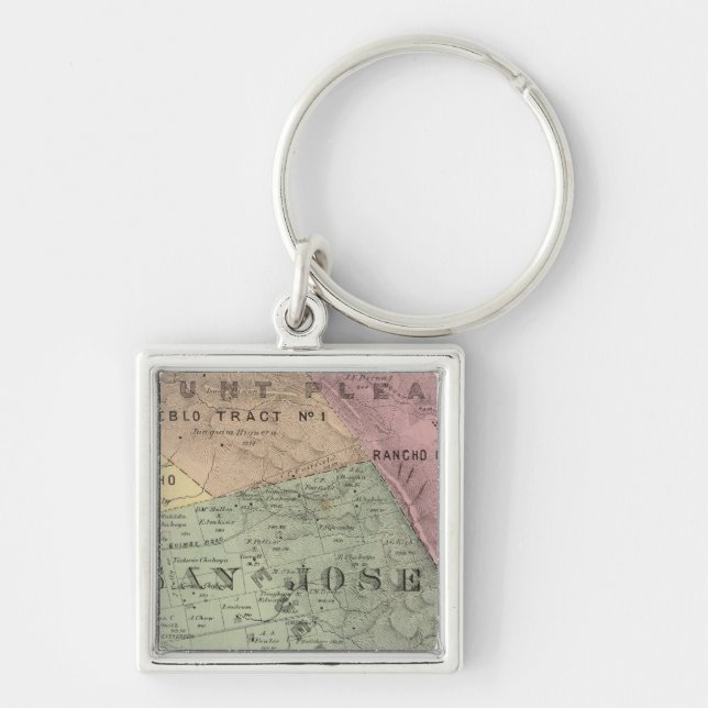 Santa Clara Co 6 Keychain (Front)