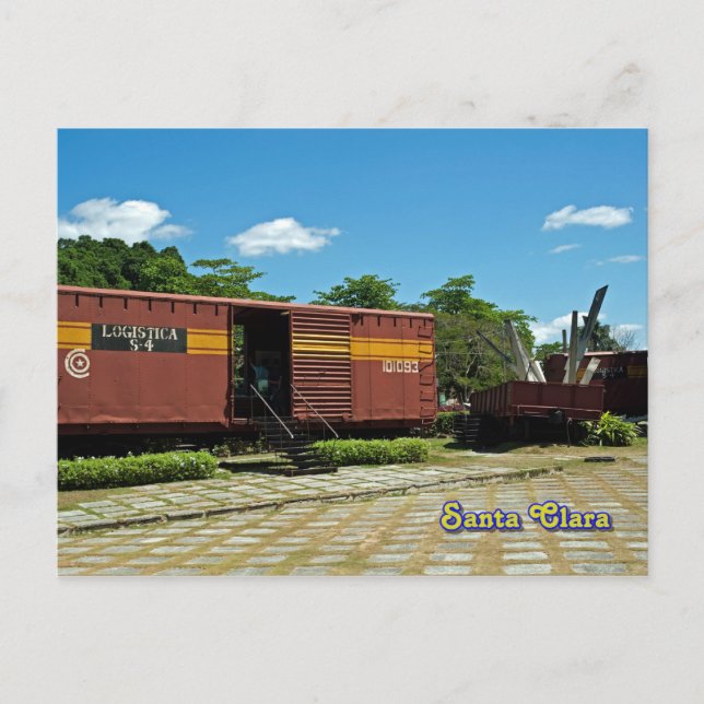 Santa Clara, Cuba - derailed train 4 Postcard (Front)