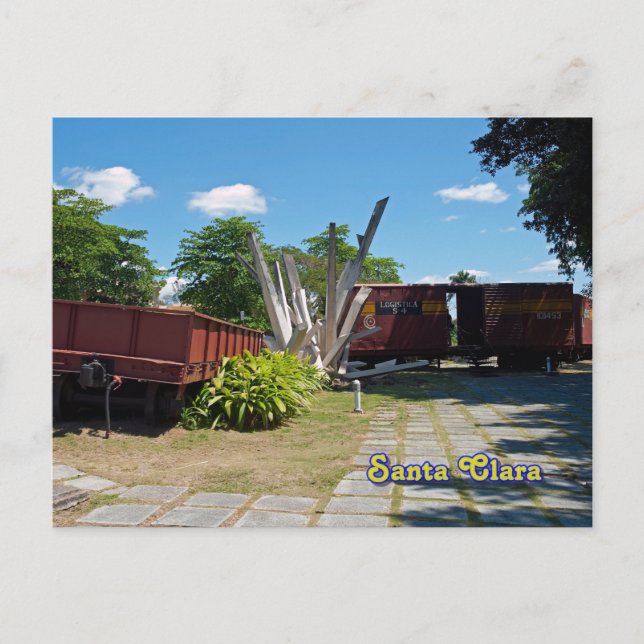 Santa Clara - Cuba. Derailed train 5 Postcard (Front)