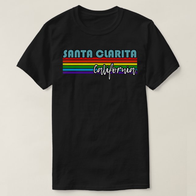 Santa Clarita California Pride  Santa Clarita LGBT T-Shirt (Design Front)