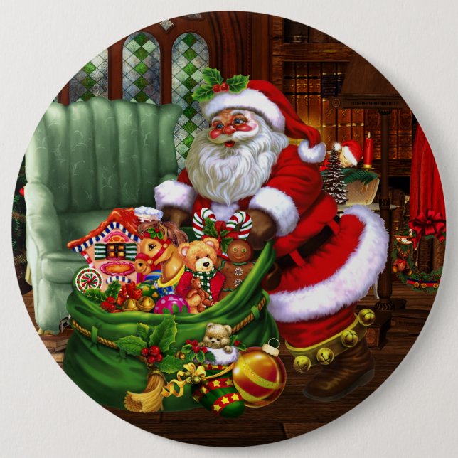 Santa Claus 1 Button (Front)