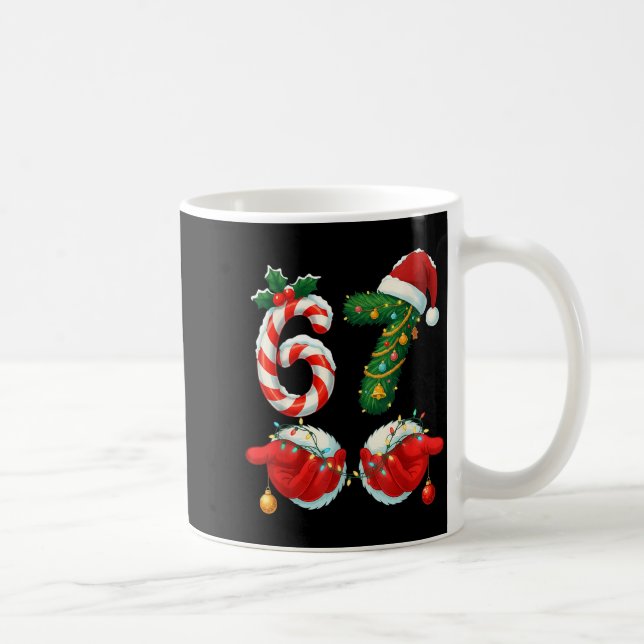 Santa Claus 67 Christmas Holiday Number 67 Xmas  Coffee Mug (Right)