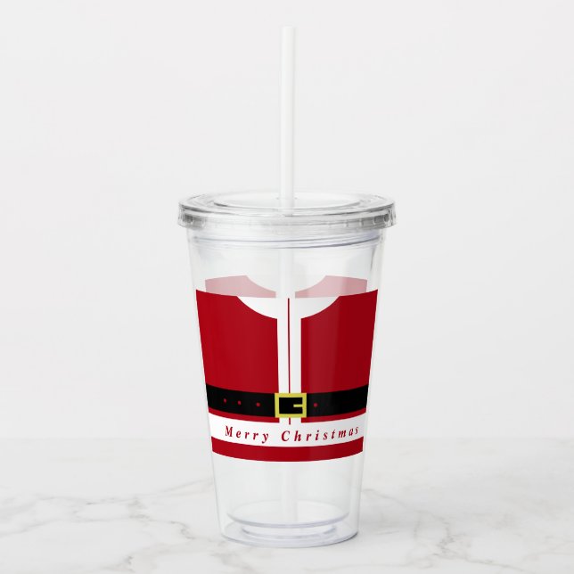 Santa Claus Acrylic Tumbler (Front)