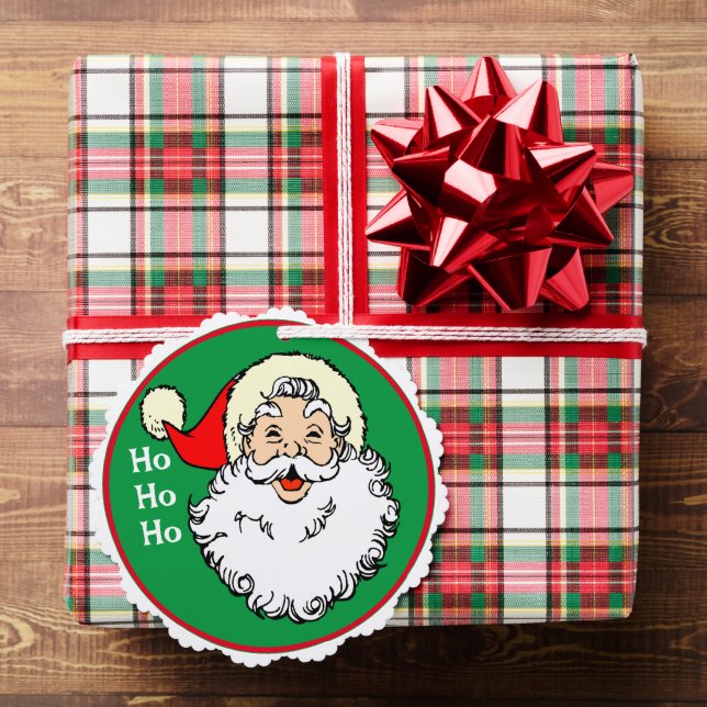 Santa Claus Add Names Cute Christmas Ornament Card (Insitu (Gift))