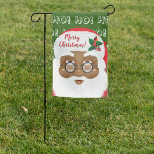 Santa Claus African American Garden Flag