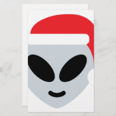 santa claus alien emoji (Front/Back)