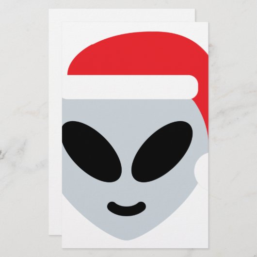 santa claus alien emoji (Front/Back)