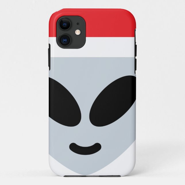 santa claus alien emoji Case-Mate iPhone case (Back)
