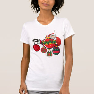 Santa Claus And beautiful ornaments, Christmas T-Shirt