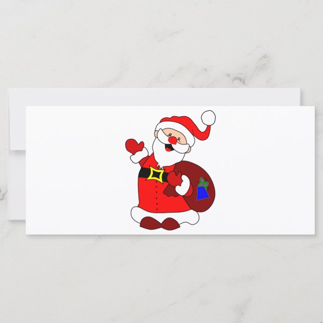 Santa Claus and gift bag clipart (Front)