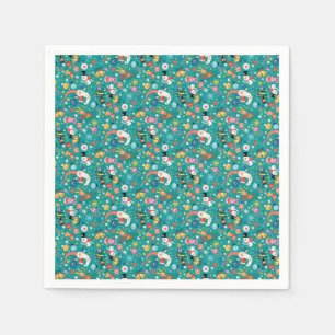 Santa Claus and Merry Friends Pattern Napkins