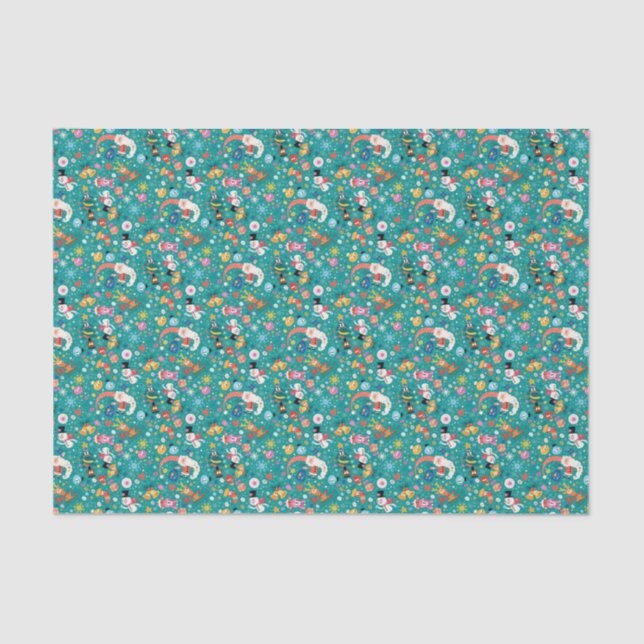 Santa Claus and Merry FriendsPattern Tissue Paper (Front)