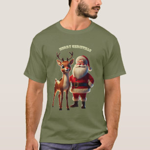 Santa Claus and Rudolph the Red-Nosed Reindeer URM T-Shirt