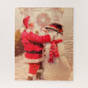 Santa Claus and Snowman Jigsaw Puzzle