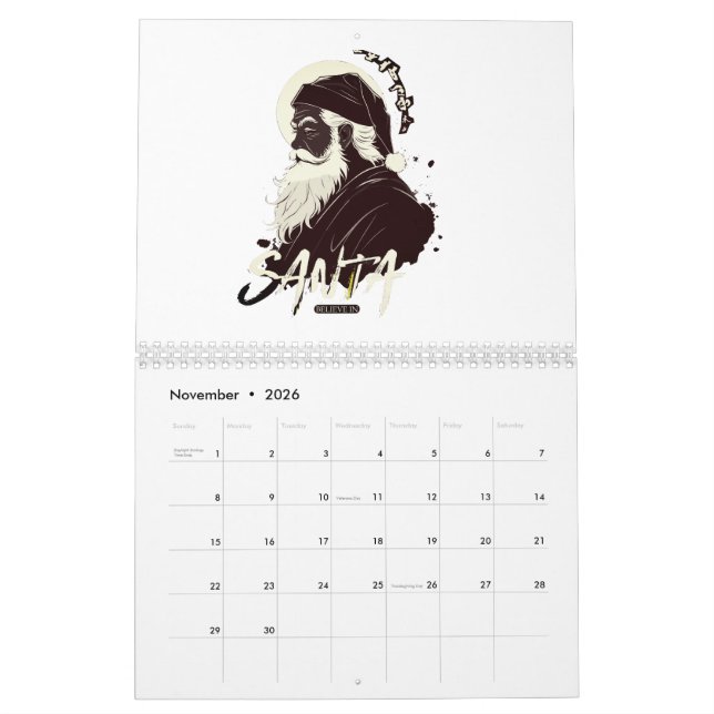 Santa Claus and the Magic of Christmas Calendar (Nov 2026)