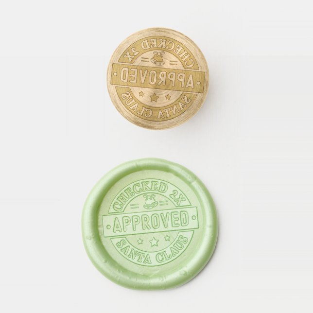 Santa Claus Approved Christmas Holiday Wax Seal Stamp (Stamped)