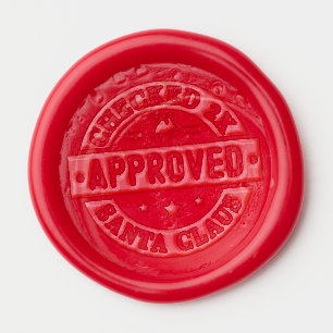 Santa Claus Approved Christmas Wax Seal Sticker